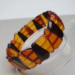 Bracelet jonc vintage en bakélite coloré et fin, bracelet en résine sculpté pour femme, bijoux fantaisie, design personnalisé - Product Image 4