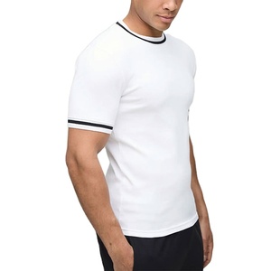 Nueva Camiseta de Hombre de Manga Corta, Corte Regular, Alta Calidad, Elástica, con Logotipo Personalizado, Secado Rápido, Transpirable, Tela de Seda/Algodón - Product Image 5