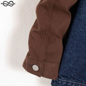 Venta caliente de los hombres de un solo pecho chaqueta de mezclilla 100% algodón único diseñado empalme diario Casual prendas de vestir exteriores de moda versátil - Product Image 6