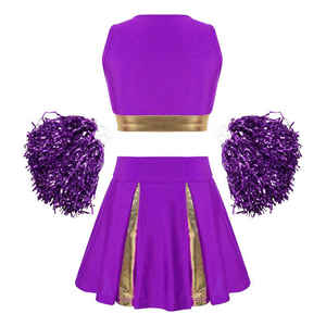 ชุดยูนิฟอร์มเชียร์ลีดเดอร์ทรงเข้ารูปขายดี พร้อมลายพิมพ์ตามสั่ง ผลิตจากผ้าสแปนเด็กซ์/คอตตอน สำหรับใส่ฝึกซ้อม - Product Image 4