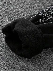 Service OEM Impression de logo personnalisé Sweat-shirts unisexes surdimensionnés en coton lourd Vintage lavés Sweat-shirts à capuche en strass pour hommes - Product Image 2