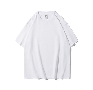 Gran cantidad, venta al por mayor, camiseta de marca de alta calidad, camiseta personalizada para hombres y mujeres para camiseta de Material 210g de algodón 100% en blanco para hombres - Product Image 4