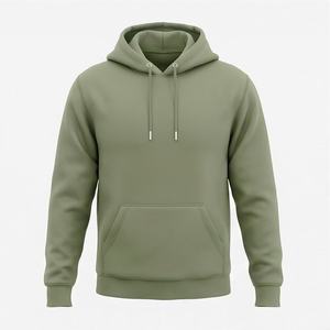 Sudadera con Capucha de Algodón Ligera y Transpirable, Personalizada con Bordado, Teñido Liso, Corte Holgado, para Hombre, Otoño, Deportes, Viajes, Informal - Product Image 1