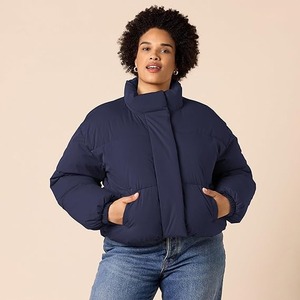 Veste matelassée tendance pour femmes Manteau court d'hiver décontracté pour femmes Veste matelassée élégante Manteau chaud en duvet pour l'hiver - Product Image 2