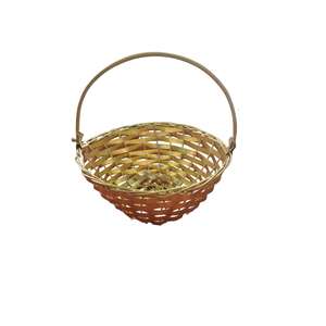 Round <b>Metal</b> Fruit <b>Basket</b> for Household Use Durable Stylish Kitchen Counter <b>Storage</b> - Product Image 1