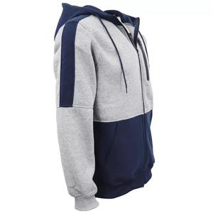 Qualité supérieure 100% coton uni 1/4 sweat à capuche unisexe zippé hommes hiver surdimensionné poids lourd avec broderie de logo personnalisé - Product Image 1