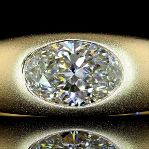 1.20 Cts 14K <b>Yellow</b> Gold Oval Shape Solitaire Engagement Ring Luxury Handcrafted Bridal Diamond Jewelry - Product Image 2