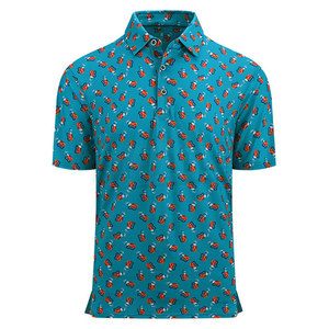 Polo de golf haute performance pour hommes Conception de sublimation Chemises respirantes et évacuant l'humidité Vêtements de sport Golfeurs - Product Image 6