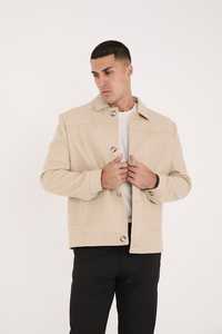 เสื้อแจ็คเก็ตพาร์กาลำลองสำหรับผู้ชาย ปกพับลง มีซิป กระเป๋า บุหนา อุ่น ผ้าซาตินด้านนอก ป้องกันน้ำ เป็นมิตรกับสิ่งแวดล้อม - Product Image 3