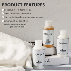 Perawatan Rambut Salon Profesional Label Pribadi 120ml/450ml Kooplex N1 N2 untuk Memperbaiki Rambut Rusak, Memperkuat Ikatan Rambut yang Rusak - Product Image 4