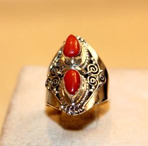 Rudra Gems Fabriqué à la main Lunette Réglage Gemme Malachite Bague à la mode Offre Spéciale Femmes Cadeau Personnalisé Fête Argent 925 Bande OEM Troisième - Product Image 1