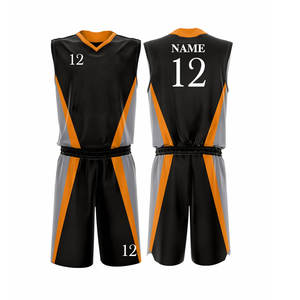 Conjuntos de Uniformes de Baloncesto sin Mangas para Hombre Adulto, 100% Poliéster, Impresión Digital, Transpirable, Nombre y Logotipo del Equipo Personalizados, Servicio OEM - Product Image 3