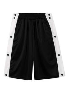 Short de basket-ball léger à séchage rapide pour hommes pour la salle de sport et le fitness Style décontracté à motif solide - Product Image 5