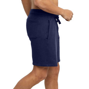 Short uni pour hommes Vêtements de sport d'entraînement Short de survêtement personnalisé en coton de couleur unie Short brodé en 3D en molleton pour hommes - Product Image 6