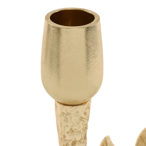 Luxury Gold <b>Leaf</b> Branch Candle Holder Metal Taper Candle Stand For Home Wedding Decoration Table Centerpiece Art Craft Gift - Product Image 3