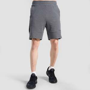 Pantalones Cortos Deportivos G en Color Carbón, 100% Algodón y Poliéster, Transpirables y Cómodos, con Decoraciones con Logotipo y Cierre con Cordón - Product Image 1