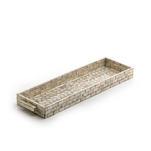 Plateau en nacre en gros, plateau de service fait à la main, naturel, écologique, décoratif - Product Image 5