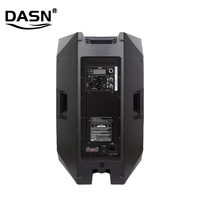 DASN SCH15D3 15 pouces 500W en plastique PA alimenté Audio professionnel maison fête Subwoofer haut-parleurs portables actifs système sonore