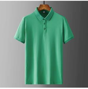 เสื้อโปโลแขนสั้นสีขาวของผู้ชายเสื้อคอปกแบบลำลองสไตล์ธุรกิจออกแบบโลโก้ได้ตามต้องการ - Product Image 5