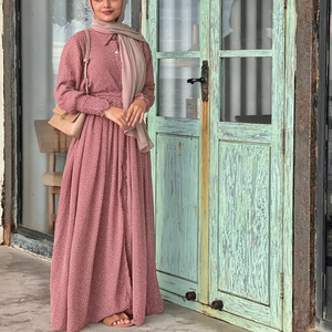 Kimono informal bordado a mano elegante y modesto para mujer, abotonado, tamaño XXL, capa musulmana hecha a mano para adultos, tradicional - Product Image 1