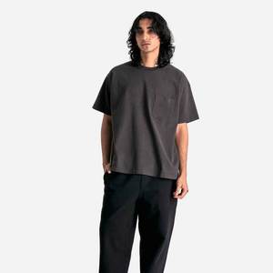 Camisetas Blancas de Estilo Urbano para Serigrafía, Personalizadas para Hombre, Vintage, Talla Grande, 100% Algodón, Transpirables, Holgadas, Lavado Ácido - Product Image 4