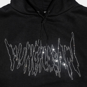 Sweat à capuche zippé en molleton 100 % coton de qualité supérieure pour homme, design personnalisé avec strass, logo personnalisé, couleur unisexe, idéal pour l'hiver - Product Image 6
