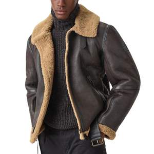 เสื้อโค้ทกันหนาวหนัง PU คุณภาพสูงสำหรับผู้ชายเสื้อโค้ทสำหรับใส่ให้ความอบอุ่นในฤดูใบไม้ร่วงฤดูหนาวปรับแต่งโลโก้ได้ตาม2025 - Product Image 3