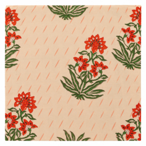 Tissu en voile de coton peigné 60S/60S léger imprimé à la main par Pinksa Fashion, motif floral, 90 GSM, pour accessoires pour filles - Product Image 2