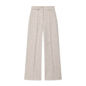 Pantalon femme automne, polyvalent, pour le travail, taille mi-haute, fermeture éclair, décontracté, imprimé, droit, plat, respirant, écologique - Product Image 3