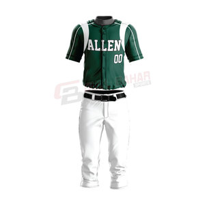 Uniforme de l'équipe de baseball pour jeunes avec maillot et pantalon assortis Uniforme de baseball durable avec personnalisation complète pour les équipes - Product Image 1