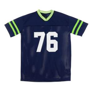 Ligero transpirable que absorbe la humedad Teamwear hombres mujeres jóvenes camisas sublimación personalizada camisetas de fútbol americano - Product Image 5