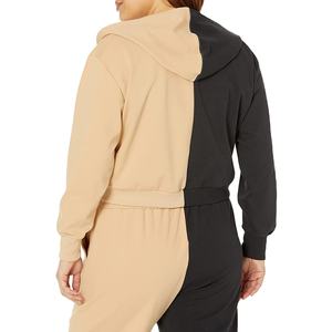 ชุดเดรสทรงหลวมมีฮู้ดตัวยาวสองชิ้นสำหรับผู้หญิงชุดเดรสเล่นกีฬามีฮู้ดแบบสั้นสองชิ้นแบบออกแบบได้ตามต้องการ - Product Image 4