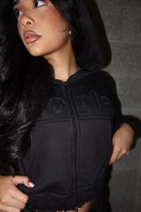 Custom Women 2 Piece Pant Set Sweatsuit Set Two Piece Cropped <b>Zip</b> <b>up</b> <b>Hoodie</b> and Pants Sets Tracksuit for Women - Product Image 4