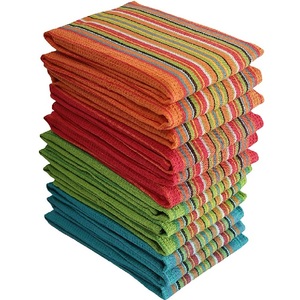 Best Indian 100% Cotton Waffle <b>Kitchen</b> Dish Towels Eco-Friendly Multi-Purpose Cleaning Towels Wholesale Manufacturer - Product Image 1
