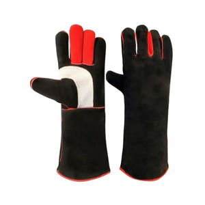Guantes de soldadura de cuero antideslizantes 100%, agarre reforzado para un manejo seguro, evita el deslizamiento en los guantes de cuero de la dirección - Product Image 1