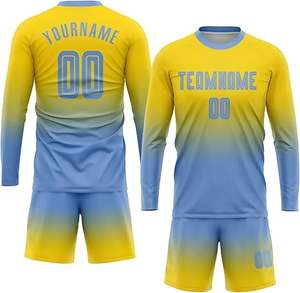 Nuevo estilo, uniforme de fútbol profesional para niños, 100% poliéster, calidad Premium, Color sólido, calidad Premium, último diseño a la venta - Product Image 1