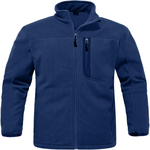Chaqueta Polar Unisex de Invierno con Cuello Alto, Logotipo Frontal, Cremallera Completa, Transpirable, Ecológica, Térmica y Calefactable para Exteriores - Product Image 1