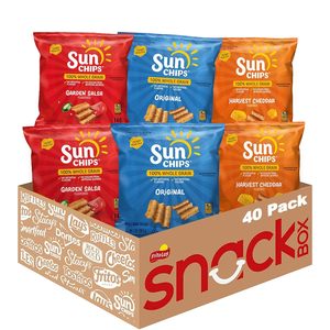 SunChips, Chips 100% de Cereales Integrales, Paquete Variado, Bolsas de 1 oz, Paquete de 40 - Product Image 2