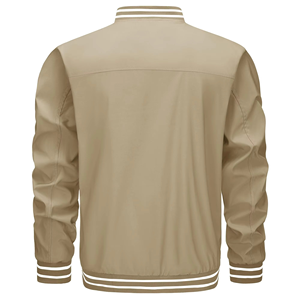 Veste en satin personnalisée équipement grec avec fermeture éclair sur le devant bombardier personnalisé en gros lettres veste d'université veste universitaire en satin pour hommes - Product Image 2