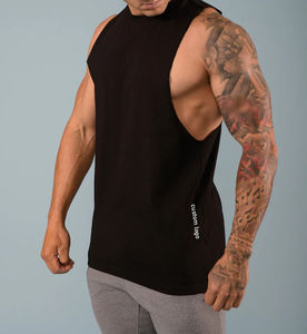 Vente en gros de débardeur de gym personnalisé débardeur en coton entraînement course à pied basket-ball fabricant de débardeurs pour hommes - Product Image 3