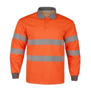 Camiseta Polo de Seguridad de Alta Calidad, Personalizada, de Verano, de Alta Visibilidad, Reflectante, Transpirable, de Manga Larga, Uniforme de Guardia de Construcción - Product Image 4
