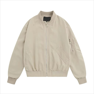 Cotton Bomber <b>Jacket</b> Manufacturing | Custom Casual Bomber <b>Jackets</b> Supplier <b>Long</b> Sleeves Comfortable <b>Jacket</b> - Product Image 2