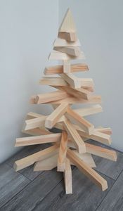 <b>GARDEN</b> CHRISTMAS TREE ECO FRIENDLY DECORATION HANDMADE GIFT <b>Ornamental</b> <b>Wooden</b> Tree Made in Cherry a Tree <b>for</b> Any Season - Product Image 2