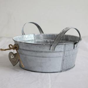 Jardinières galvanisées foncées de qualité supérieure Jardinières à fleurs Seau pour décoration intérieure et extérieure Jardinières à usage - Product Image 6
