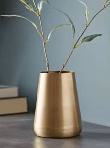 Maceta redonda de hierro latón dorado antiguo con maceta martillada para plantar macetas contenedores macetas recipiente para cultivo de plantas - Product Image 5