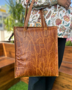 Nuevo bolso de cuero Western Crunch, bolso de compras de cuero para mujer, bolso de hombro de colección con estilo único, Bolso multiusos - Product Image 4