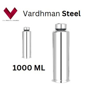 Botella de agua de 1000ml de acero inoxidable con logotipo personalizado, compacta, duradera y ecológica, la botella de agua de acero 1LTR perfecta - Product Image 4