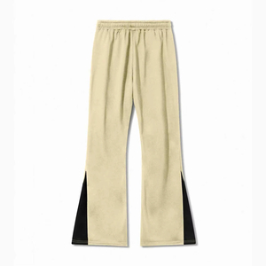 Pantalon de jogging en coton taille haute pour homme, coupe droite évasée, décontracté, respirant, séchage rapide, imprimé, avec cordon de serrage, ample, grandes tailles, vente en gros - Product Image 1