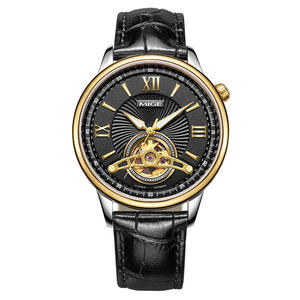 Custom Men's <b>Mechanical</b> <b>Watch</b> Tourbillon Movement Water-Resistant Features Pointer Dial Display Crown - Product Image 2