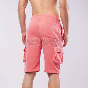 Shorts décontractés pour hommes, style athlétique, avec poches latérales, tissu non tissé, anti-plis, coton/polyester, pour un style de vie actif - Product Image 3